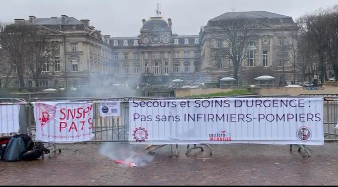 infirmiers-pompiers manifestation Nord 