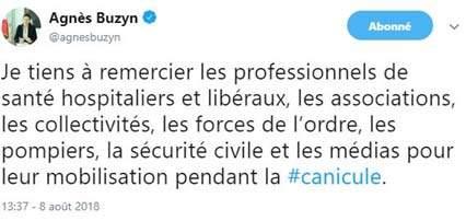 Tweet Agnès Buzyn